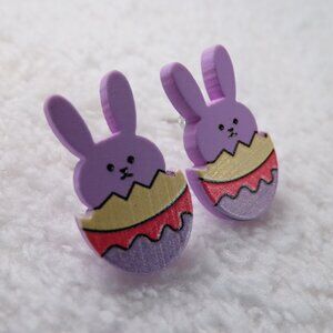 *HOST PICK* Easter Egg Rabbit Earrings